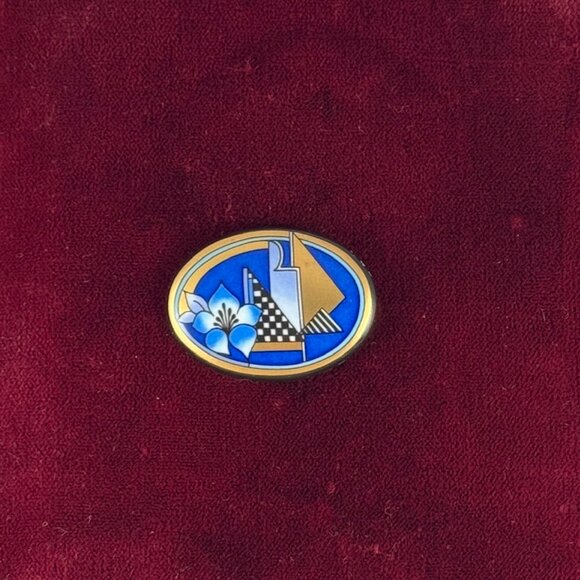 Vintage Michaela Frey Wille Broach Modern Art Deco - Picture 4 of 6